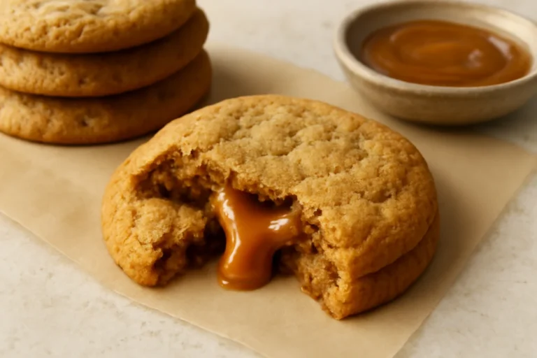 Caramel Stuffed Cookies