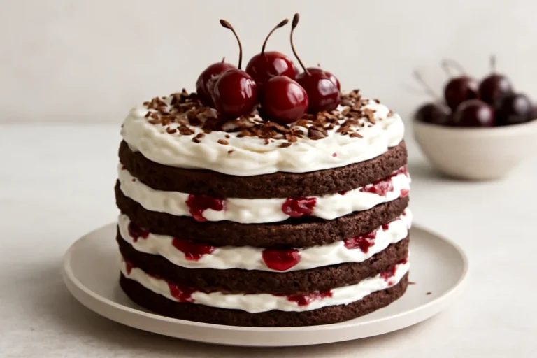 No Bake Black Forest Icebox Cake