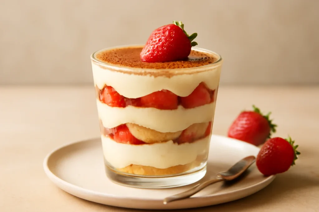 Strawberry Champagne Tiramisu